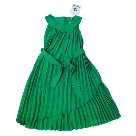 NWT Mayoral Size 8 Emerald Pleated Dress - Picture 1 of 6